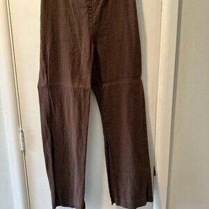 Chico's Women's Straight Leg Pants in Deep Brown